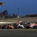 Esteban Ocon (FRA) Force India VJM10 at the start of the race at Formula One World Championship, Rd3, Bahrain Grand Prix Race, Bahrain International Circuit, Sakhir, Bahrain, Sunday 16 April 2017. © Sutton Motorsport Images