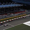 Lance Stroll (CDN) Williams FW40 and Pascal Wehrlein (GER) Sauber C36 at Formula One World Championship, Rd3, Bahrain Grand Prix Race, Bahrain International Circuit, Sakhir, Bahrain, Sunday 16 April 2017. © Sutton Motorsport Images