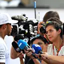 Lewis Hamilton (GBR) Mercedes AMG F1 talks with the media at Formula One World Championship, Rd3, Bahrain Grand Prix Preparations, Bahrain International Circuit, Sakhir, Bahrain, Thursday 13 April 2017. © Sutton Motorsport Images