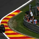 Romain Grosjean (FRA) Haas VF-17 and photographers at Formula One World Championship, Rd12, Belgian Grand Prix, Practice, Spa Francorchamps, Belgium, Friday 25 August 2017. © Sutton Images