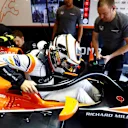 Stoffel Vandoorne (BEL) McLaren MCL32 with halo at Formula One World Championship, Rd12, Belgian Grand Prix, Practice, Spa Francorchamps, Belgium, Friday 25 August 2017. © Sutton Images