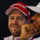 Sebastian Vettel (GER) Ferrari in the Press Conference at Formula One World Championship, Rd12, Belgian Grand Prix, Qualifying, Spa Francorchamps, Belgium, Saturday 26 August 2017. © Sutton Images