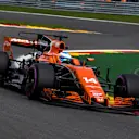Fernando Alonso (ESP) McLaren MCL32 at Formula One World Championship, Rd12, Belgian Grand Prix, Qualifying, Spa Francorchamps, Belgium, Saturday 26 August 2017. © Sutton Images