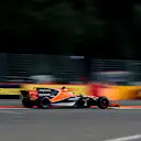 Stoffel Vandoorne (BEL) McLaren MCL32 at Formula One World Championship, Rd12, Belgian Grand Prix, Qualifying, Spa Francorchamps, Belgium, Saturday 26 August 2017. © Sutton Images