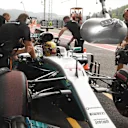 Lewis Hamilton (GBR) Mercedes-Benz F1 W08 Hybrid at Formula One World Championship, Rd12, Belgian Grand Prix, Qualifying, Spa Francorchamps, Belgium, Saturday 26 August 2017. © Sutton Images