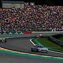 Safety car leads Lewis Hamilton (GBR) Mercedes-Benz F1 W08 Hybrid at the restart at Formula One World Championship, Rd12, Belgian Grand Prix, Race, Spa Francorchamps, Belgium, Sunday 27 August 2017. © Sutton Images