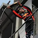 Daniel Ricciardo (AUS) Red Bull Racing celebrates on the podium with the champagne at Formula One World Championship, Rd12, Belgian Grand Prix, Race, Spa Francorchamps, Belgium, Sunday 27 August 2017. © Sutton Images