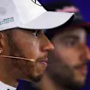 Race winner Lewis Hamilton (GBR) Mercedes AMG F1 in the Press Conference at Formula One World Championship, Rd12, Belgian Grand Prix, Race, Spa Francorchamps, Belgium, Sunday 27 August 2017. © Sutton Images