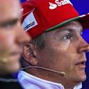 Kimi Raikkonen (FIN) Ferrari in the Press Conference at Formula One World Championship, Rd12, Belgian Grand Prix, Preparations, Spa Francorchamps, Belgium, Thursday 24 August 2017. © Sutton Images