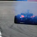 Brendon Hartley (NZL) Scuderia Toro Rosso STR12 with engine failure at Formula One World Championship, Rd19, Brazilian Grand Prix, Practice, Interlagos, Sao Paulo, Brazil, Friday 10 November 2017. © Kym Illman/Sutton Images