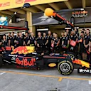 Red Bull Racing group photo at Formula One World Championship, Rd19, Brazilian Grand Prix, Practice, Interlagos, Sao Paulo, Brazil, Friday 10 November 2017. © Mark Sutton/Sutton Images