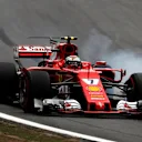 Kimi Raikkonen (FIN) Ferrari SF70-H locks up at Formula One World Championship, Rd19, Brazilian Grand Prix, Qualifying, Interlagos, Sao Paulo, Brazil, Saturday 11 November 2017. © Manuel Goria/Sutton Images
