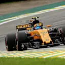 Carlos Sainz jr (ESP) Renault Sport F1 Team RS17 at Formula One World Championship, Rd19, Brazilian Grand Prix, Qualifying, Interlagos, Sao Paulo, Brazil, Saturday 11 November 2017. © Kym Illman/Sutton Images