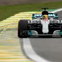 Lewis Hamilton (GBR) Mercedes-Benz F1 W08 Hybrid at Formula One World Championship, Rd19, Brazilian Grand Prix, Qualifying, Interlagos, Sao Paulo, Brazil, Saturday 11 November 2017. © Kym Illman/Sutton Images