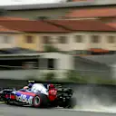 Pierre Gasly (FRA) Scuderia Toro Rosso STR12 runs wide onto the kerb at Formula One World Championship, Rd19, Brazilian Grand Prix, Qualifying, Interlagos, Sao Paulo, Brazil, Saturday 11 November 2017. © Kym Illman/Sutton Images