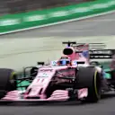 Sergio Perez (MEX) Force India VJM10 at Formula One World Championship, Rd19, Brazilian Grand Prix, Qualifying, Interlagos, Sao Paulo, Brazil, Saturday 11 November 2017. © Mark Sutton/Sutton Images