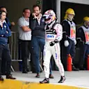 Sergio Perez (MEX) Force India in parc ferme at Formula One World Championship, Rd19, Brazilian Grand Prix, Qualifying, Interlagos, Sao Paulo, Brazil, Saturday 11 November 2017. © Mark Sutton/Sutton Images