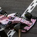 Sergio Perez (MEX) Force India VJM10 crosses the line to finish the race at Formula One World Championship, Rd19, Brazilian Grand Prix, Race, Interlagos, Sao Paulo, Brazil, Sunday 12 November 2017. © Manuel Goria/Sutton Images