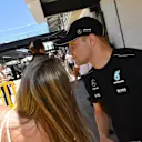 Valtteri Bottas (FIN) Mercedes AMG F1 fans selfie at Formula One World Championship, Rd19, Brazilian Grand Prix, Race, Interlagos, Sao Paulo, Brazil, Sunday 12 November 2017. © Mark Sutton/Sutton Images