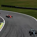 Sebastian Vettel (GER) Ferrari SF70-H at Formula One World Championship, Rd19, Brazilian Grand Prix, Race, Interlagos, Sao Paulo, Brazil, Sunday 12 November 2017. © Mark Sutton/Sutton Images