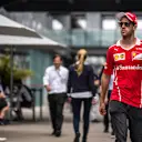 Sebastian Vettel (GER) Ferrari at Formula One World Championship, Rd19, Brazilian Grand Prix, Preparations, Interlagos, Sao Paulo, Brazil, Thursday 9 November 2017. © Manuel Goria/Sutton Images