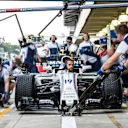 Williams mechanics make a practice pitstop at Formula One World Championship, Rd19, Brazilian Grand Prix, Preparations, Interlagos, Sao Paulo, Brazil, Thursday 9 November 2017. © Manuel Goria/Sutton Images