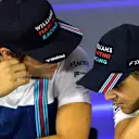 Lance Stroll (CDN) Williams and Felipe Massa (BRA) Williams in the Press Conference at Formula One World Championship, Rd19, Brazilian Grand Prix, Preparations, Interlagos, Sao Paulo, Brazil, Thursday 9 November 2017. © Kym Illman/Sutton Images