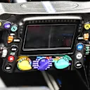Mercedes-Benz F1 W08 Hybrid steering wheel detail at Formula One World Championship, Rd19, Brazilian Grand Prix, Preparations, Interlagos, Sao Paulo, Brazil, Thursday 9 November 2017. © Mark Sutton/Sutton Images