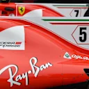 Ferrari SF70-H engine cover fin detail at Formula One World Championship, Rd19, Brazilian Grand Prix, Preparations, Interlagos, Sao Paulo, Brazil, Thursday 9 November 2017. © Mark Sutton/Sutton Images