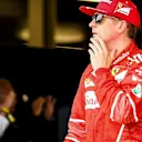 Kimi Raikkonen (FIN) Ferrari celebrates in parc ferme at Formula One World Championship, Rd10, British Grand Prix, Qualifying, Silverstone, England, Saturday 15 July 2017. © Sutton Images