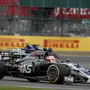 Kevin Magnussen (DEN) Haas VF-17 at the start of the race at Formula One World Championship, Rd10, British Grand Prix, Race, Silverstone, England, Sunday 16 July 2017. © Sutton Images