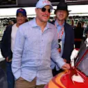 Woody Harrelson (USA) Actor and Owen Wilson (USA) Actor in the cars 3 garage at Formula One World Championship, Rd10, British Grand Prix, Race, Silverstone, England, Sunday 16 July 2017. © Sutton Images