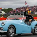 Nico Hulkenberg (GER) Renault Sport F1 Team on the drivers parade at Formula One World Championship, Rd10, British Grand Prix, Race, Silverstone, England, Sunday 16 July 2017. © Sutton Images