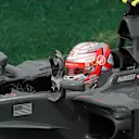 Kevin Magnussen (DEN) Haas VF-17 waves to the crowd at Formula One World Championship, Rd7, Canadian Grand Prix, Practice, Montreal, Canada, Friday 9 June 2017. © Sutton Motorsport Images