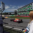 Marshals observe Max Verstappen (NED) Red Bull Racing RB13 at Formula One World Championship, Rd7, Canadian Grand Prix, Qualifying, Montreal, Canada, Saturday 10 June 2017. © Sutton Images