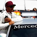 Pole sitter Lewis Hamilton (GBR) Mercedes AMG F1 on the Medical Car at Formula One World Championship, Rd7, Canadian Grand Prix, Qualifying, Montreal, Canada, Saturday 10 June 2017. © Sutton Motorsport Images