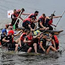 Red Bull Racing and Sauber at the raft race at Formula One World Championship, Rd7, Canadian Grand Prix, Qualifying, Montreal, Canada, Saturday 10 June 2017. © Sutton Motorsport Images