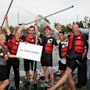 McLaren and Eric Boullier (FRA) McLaren Racing Director celebrate at the raft race at Formula One World Championship, Rd7, Canadian Grand Prix, Qualifying, Montreal, Canada, Saturday 10 June 2017. © Sutton Motorsport Images