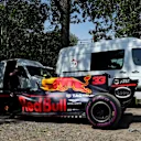 The car of race retiree Max Verstappen (NED) Red Bull Racing RB13 at Formula One World Championship, Rd7, Canadian Grand Prix, Race, Montreal, Canada, Sunday 11 June 2017. © Sutton Images