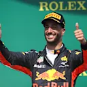 Daniel Ricciardo (AUS) Red Bull Racing celebrates on the podium at Formula One World Championship, Rd7, Canadian Grand Prix, Race, Montreal, Canada, Sunday 11 June 2017. © Sutton Motorsport Images