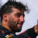 Daniel Ricciardo (AUS) Red Bull Racing celebrates on the podium at Formula One World Championship, Rd7, Canadian Grand Prix, Race, Montreal, Canada, Sunday 11 June 2017. © Sutton Motorsport Images