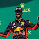 Daniel Ricciardo (AUS) Red Bull Racing celebrates on the podium and does a shoey at Formula One World Championship, Rd7, Canadian Grand Prix, Race, Montreal, Canada, Sunday 11 June 2017. © Sutton Motorsport Images