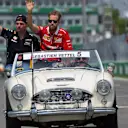 Max Verstappen (NED) Red Bull Racing and Sebastian Vettel (GER) Ferrari on the drivers parade at Formula One World Championship, Rd7, Canadian Grand Prix, Race, Montreal, Canada, Sunday 11 June 2017. © Sutton Motorsport Images