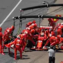 Sebastian Vettel (GER) Ferrari SF70-H pits with a broken front wing at Formula One World Championship, Rd7, Canadian Grand Prix, Race, Montreal, Canada, Sunday 11 June 2017. © Sutton Images