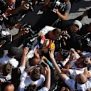 Race winner Lewis Hamilton (GBR) Mercedes AMG F1 celebrates in parc ferme at Formula One World Championship, Rd7, Canadian Grand Prix, Race, Montreal, Canada, Sunday 11 June 2017. © Sutton Motorsport Images