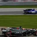 Romain Grosjean (FRA) Haas VF-17 and Marcus Ericsson (SWE) Sauber C36 at Formula One World Championship, Rd7, Canadian Grand Prix, Race, Montreal, Canada, Sunday 11 June 2017. © Sutton Images