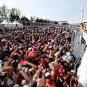 Ninth place finisher Lance Stroll (CDN) Williams celebrates with the fans at Formula One World Championship, Rd7, Canadian Grand Prix, Race, Montreal, Canada, Sunday 11 June 2017. © Sutton Motorsport Images