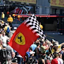Fans and Ferrari flag in pit lane at Formula One World Championship, Rd7, Canadian Grand Prix, Preparations, Montreal, Canada, Thursday 8 June 2017. © Sutton Motorsport Images
