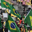 Fans and Brazilian flags at Formula One World Championship, Rd2, Chinese Grand Prix, Practice, Shanghai, China, Friday 7 April 2017. © Sutton Motorsport Images
