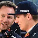 Christian Horner (GBR) Red Bull Racing Team Principal and Max Verstappen (NED) Red Bull Racing at Formula One World Championship, Rd2, Chinese Grand Prix, Practice, Shanghai, China, Friday 7 April 2017. © Sutton Motorsport Images